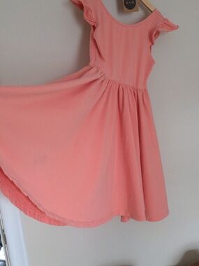 Hubble and Duke 7Y Pink Twirl Dress, Ballet Circle Dress Girls Summer Dress